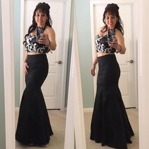 Azaria Bridal Stunning 2 Piece Formal Sequin Prom Dress